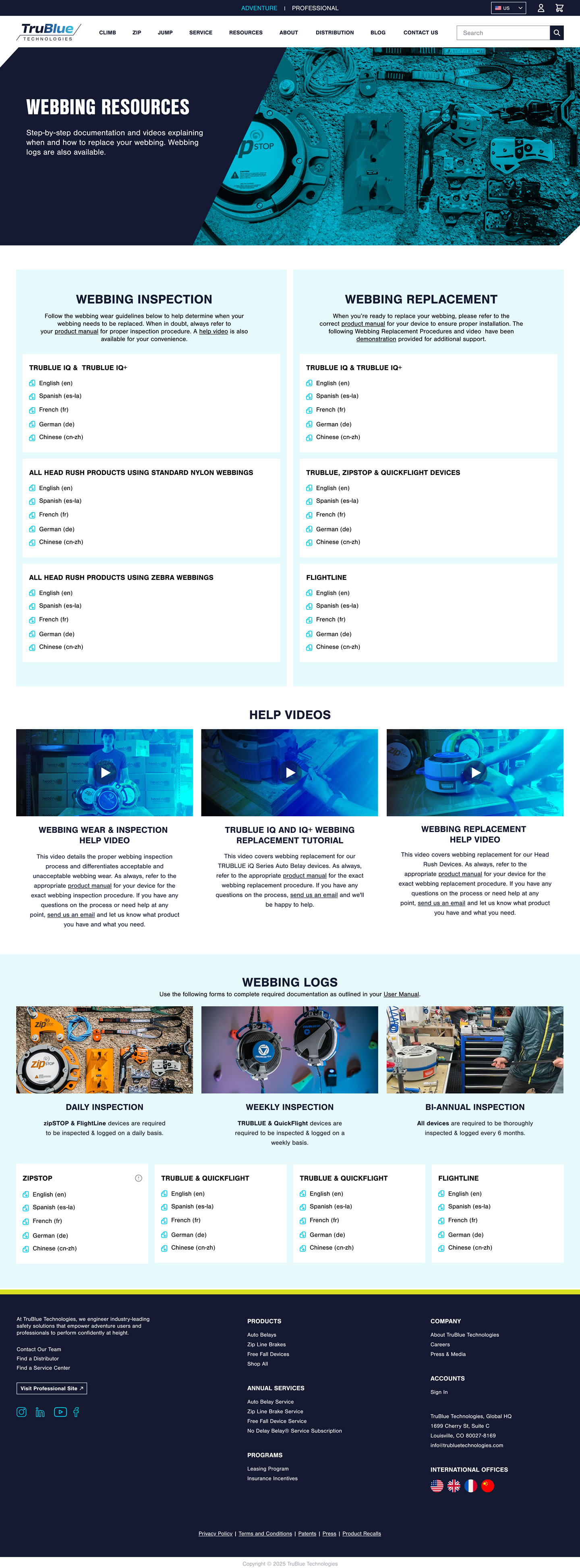 Webbing Resources